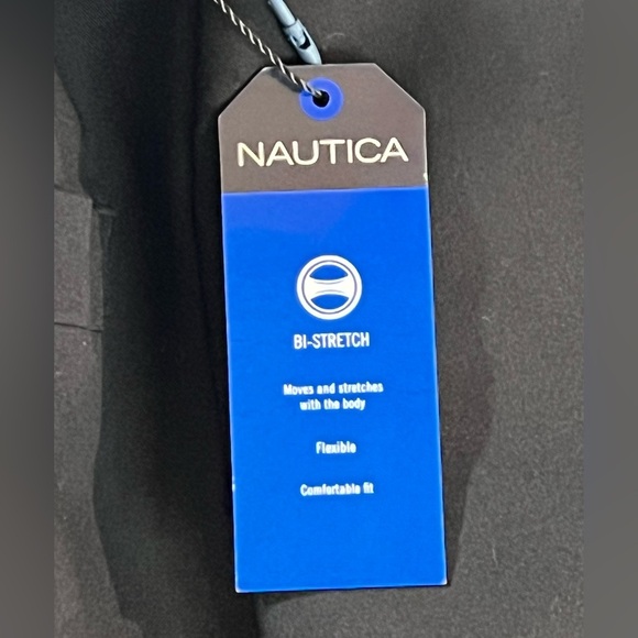 NAUTICA Bi-Stretch Men’s Blazer/Suit Jacket, Color Black, Size 40R W34, NWT - Picture 5 of 12